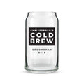 Can Shaped Glass Personalized - Cold Brew Print Harvest Gold (Pack of 1)-Personalized Gifts for Women-Harvest Gold-JadeMoghul Inc.