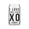 Can Shaped Glass Personalized - I Love You Like XO Printing Fuchsia (Pack of 1)-Personalized Gifts For Men-Gold-JadeMoghul Inc.
