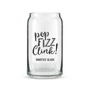 Can Shaped Glass Personalized - Pop Fizz Clink! Printing Gold (Pack of 1)-Personalized Gifts For Men-Black-JadeMoghul Inc.