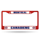 Best License Plate Frame Canadiens Red Colored Chrome Frame