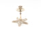 Candle Holders Wooden Candle Holders - 4.5" x 4.5" x 5" Star Fish - Candle Holder HomeRoots