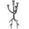 Tree Like Candle Holder With 4 Arms, Silver