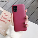 candy color silicone phone case for samsung galaxy a51 a71 5g a21 a31 a11 a41 m51 m31 a21s a91 A81 A01 matte soft tpu cover JadeMoghul Inc. 