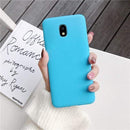candy color silicone phone case for samsung galaxy j7 pro j5 j3 2017 2016 2015 a6 a8 j8 j6 j4 plus 2018 matte soft tpu cover AExp