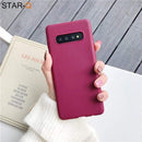 candy color silicone phone case for samsung galaxy note 10 9 8 s10 s10e s9 s8 s20 plus e galaxi matte soft tpu back cover cases AExp