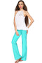 Candy Mint Amelia Green Stretch Knit Palazzo Pant - Women-Solid-XS-Mint-JadeMoghul Inc.