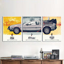 Canvas Art Movie Poster 3 Pieces Back to the Future Phantom City Painting Home Decor Wall Pictures For Living Room-12x16x3-JadeMoghul Inc.