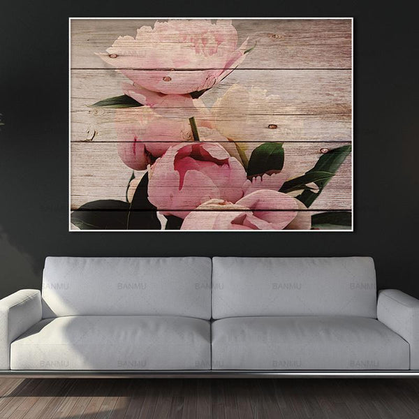 Canvas painting Wall Art Pictures home decor prints on Flowers and butterflies Wall poster decoration for living room no frame-20cmX30cmX1Pc-GWP0352-JadeMoghul Inc.