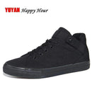 Canvas Shoes For Men / Flat Heel High Quality Casual Shoes-Black-6.5-JadeMoghul Inc.