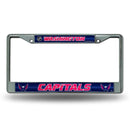 Vehicle License Plate Frames Capitals Bling Chrome Frame