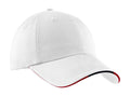 Caps Port Authority Sandwich Bill Cap with Striped Closure.  C830 Port Authority