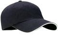 Caps Port Authority Sandwich Bill Cap with Striped Closure.  C830 Port Authority