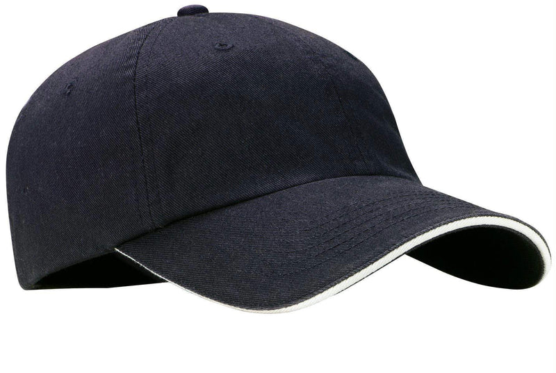 Caps Port Authority Sandwich Bill Cap with Striped Closure.  C830 Port Authority