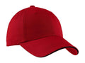 Caps Port Authority Sandwich Bill Cap with Striped Closure.  C830 Port Authority