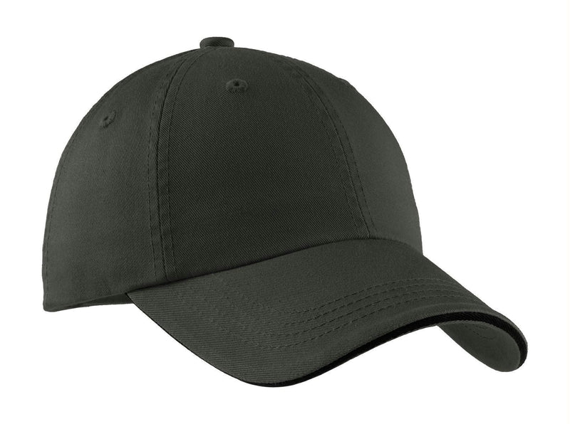 Caps Port Authority Sandwich Bill Cap with Striped Closure.  C830 Port Authority