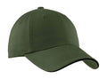 Caps Port Authority Sandwich Bill Cap with Striped Closure.  C830 Port Authority
