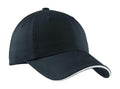 Caps Port Authority Sandwich Bill Cap with Striped Closure.  C830 Port Authority