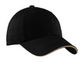 Caps Port Authority Sandwich Bill Cap with Striped Closure.  C830 Port Authority