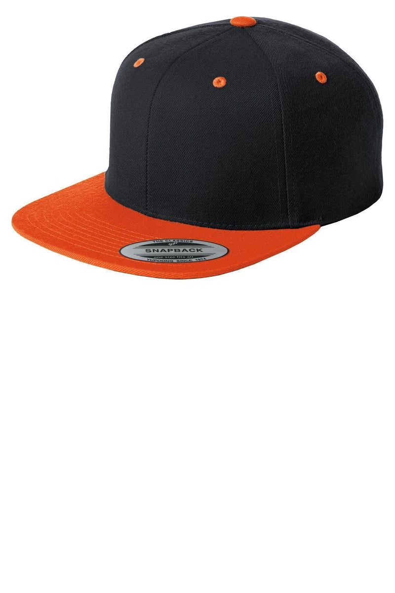 Caps Sport-Tek Yupoong Flat Bill Snapback Cap. STC19 Sport-Tek