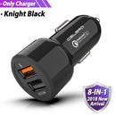Car Charger Quick Charge 3.0 Dual USB Car-Charger for Mobile Phone Qualcomm QC 3.0 Fast Car Charging USB Charger Adapter MTK FCP-Black Car Charger-JadeMoghul Inc.