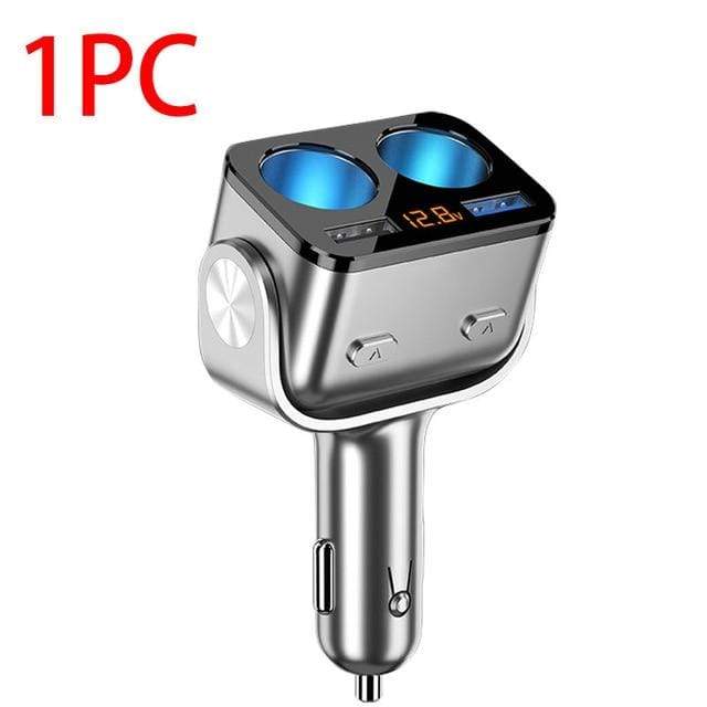 Car Cigarette Lighter Socket Splitter Charger Dual USB QC 3.0 Quick Charge 12V Auto Cigarette Lighter Sockets Power Adapter Plug JadeMoghul Inc. 