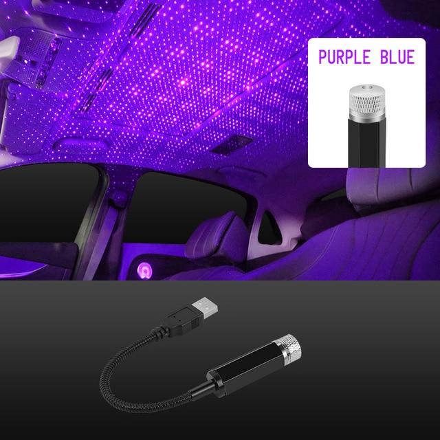 Car Roof Star Light Interior LED Starry Laser Atmosphere Ambient Projector USB Auto Decoration Night Home Decor Galaxy Lights JadeMoghul Inc. 
