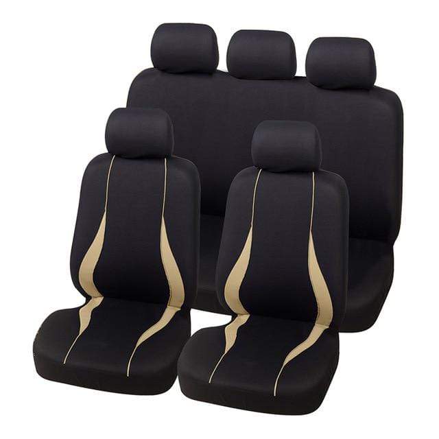 Car Seat Covers Airbag compatible Fit Most Car, Truck, SUV, or Van 100% Breathable with 2 mm Composite Sponge Polyester Cloth JadeMoghul Inc. 