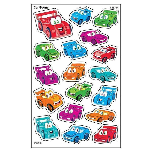 CAR-TOONS SUPERSHAPE STICKERS LG-Learning Materials-JadeMoghul Inc.