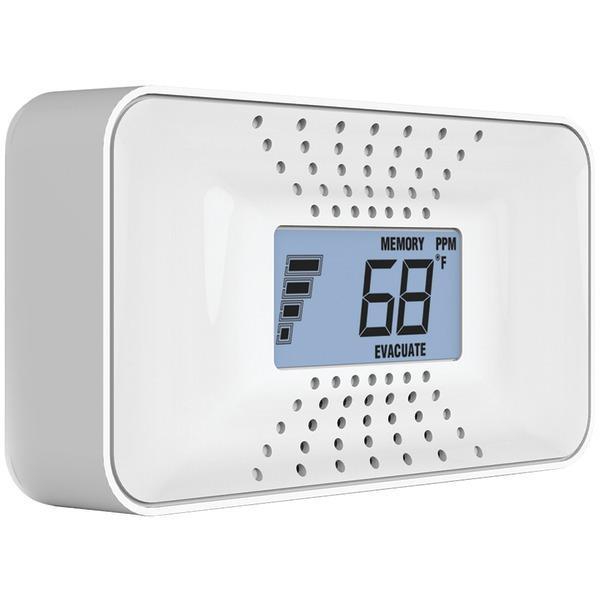 Carbon Monoxide Alarm with Temperature, Digital Display & 10-Year Sealed Battery-Fire Safety Equipment-JadeMoghul Inc.