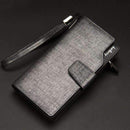 Card holder Leather Wallet men Long Design Quality passport cover Fashion Casual Mens Purse Zipper Multi-function coin purse 7X-7X4 Silver gray-JadeMoghul Inc.