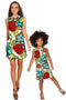 Carnaval Adele Colorful Print Summer Shift Dress - Women-Carnaval-XS-Yellow/Red/Green-JadeMoghul Inc.
