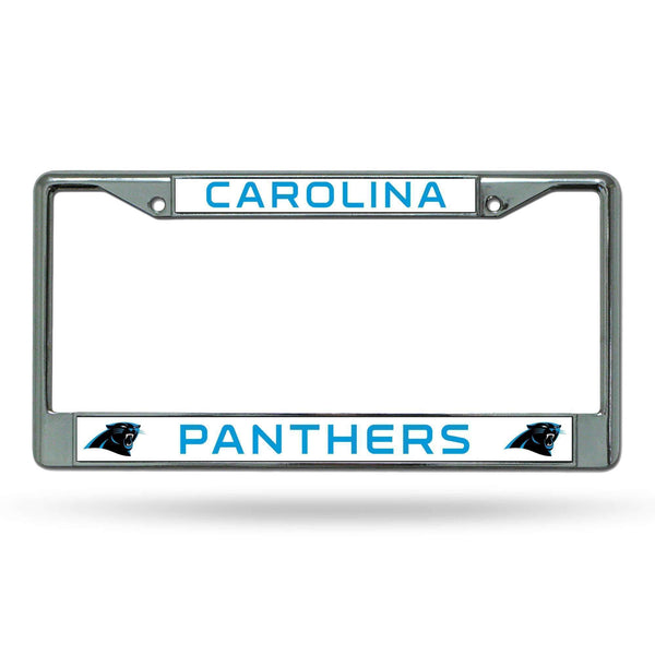 Cool License Plate Frames Carolina Panthers Chrome Frame