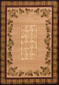 Carpets Bedroom Carpet 31" x 50" x 0.47" Toffee Polypropylene Mat Rug 8973 HomeRoots