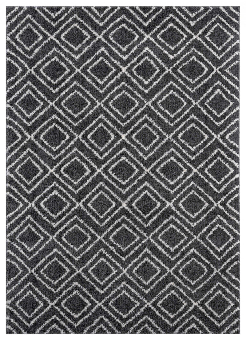 Carpets Best Carpet - 23" x 36" x 1.2" Smoke Microfiber Polyester Accent Rug HomeRoots