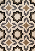 Carpets Best Carpet 31" x 50" x 0.5" Cream Polypropylene Accent Rug 1509 HomeRoots