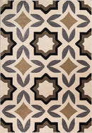 Carpets Best Carpet 31" x 50" x 0.5" Cream Polypropylene Accent Rug 1509 HomeRoots