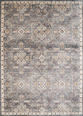 Carpets Best Carpet 47" x 66" x 0.39" Blue/Grey Polyester Accent Rug 1746 HomeRoots