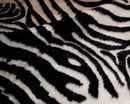 Carpets Carpet - 51" x 60" Denton Zebra Black And White, Faux Hide - Area Rug HomeRoots