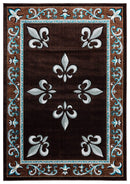 Carpets Carpet Deals 31" x 50" x 0.53" Turquoise Olefin/Polypropylene Mat Rug 7395 HomeRoots