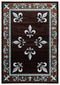 Carpets Carpet Deals 31" x 50" x 0.53" Turquoise Olefin/Polypropylene Mat Rug 7395 HomeRoots