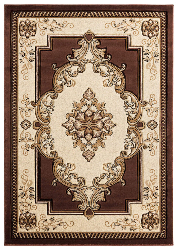 Carpets Carpet Deals - 31" x 88" x 0.53" Chocolate Olefin/Polypropylene Mat Rug HomeRoots