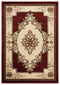 Carpets Carpet Deals 94" x 126" x 0.53" Burgundy Olefin/Polypropylene Area Rug 7314 HomeRoots