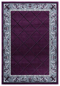 Carpets Carpet Deals 94" x 126" x 0.53" Plum Olefin/Polypropylene Area Rug 7386 HomeRoots