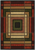 Carpets Carpet Depot 22" x 32" x 0.47" Terracotta Polypropylene Accent Rug 8486 HomeRoots