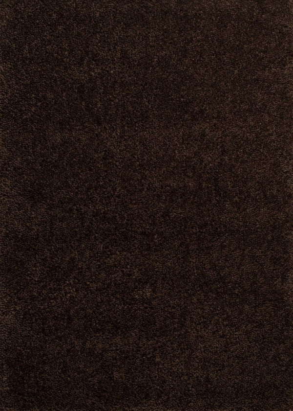 Carpets Carpet Depot - 31" x 47" x 1.6" Dark Chocolate Polyester Accent Rug HomeRoots