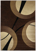 Carpets Carpet Depot 31" x 50" x 0.47" Chocolate Polypropylene Accent Rug 8416 HomeRoots