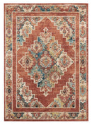 Carpets Carpet Mart 22" x 36" x 0.37" Brick Olefin Frieze Accent Rug 9749 HomeRoots