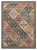 Carpets Carpet Mart 22" x 36" x 0.37" Multi Olefin Frieze Accent Rug 9742 HomeRoots