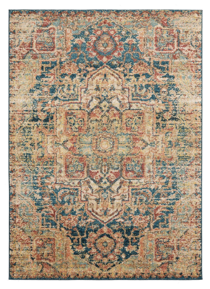 Carpets Carpet Mart 22" x 36" x 0.37" Multi Olefin Frieze Accent Rug 9763 HomeRoots