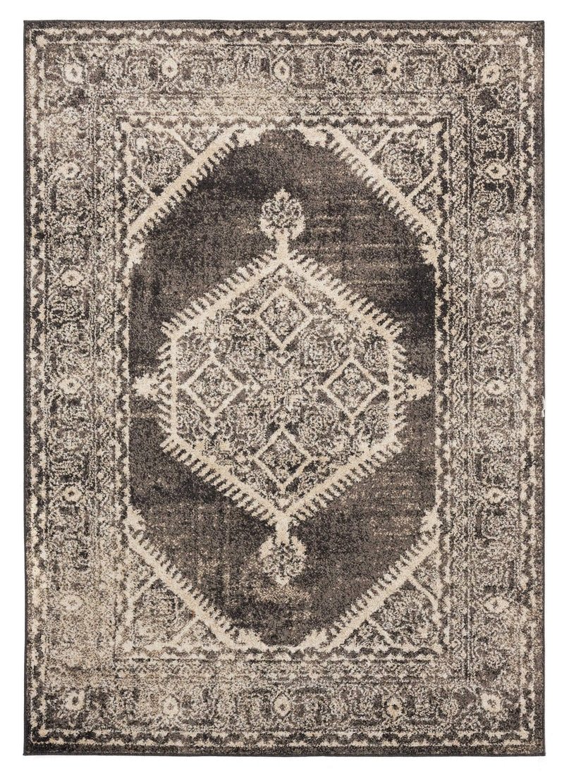 Carpets Carpet Mart 22" x 36" x 0.37" Walnut Olefin Frieze Accent Rug 9728 HomeRoots